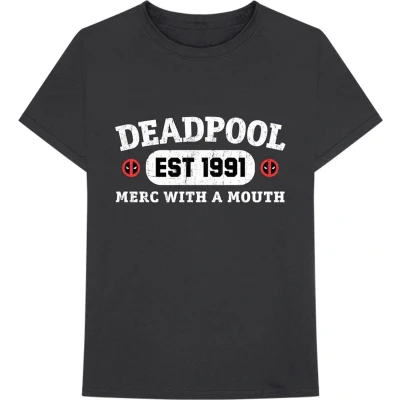 Afbeelding van Marvel Deadpool Merc With A Mouth Heren T shirt S Zwart