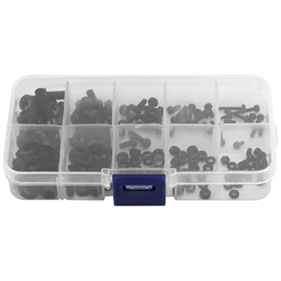 Afbeelding van Okeeyseda 150 stuks M2 M2.5 M3 M5 Nylon Hex schroef bout moer sluitring Standoff Assortiment Kit Zwart