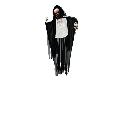 Afbeelding van Europalms Halloween decoratie skelet, Ghost, Beweegd, licht en geluids effect, 95cm versiering accessoires feestjes