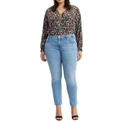 Afbeelding van Levi&#039;s Plus 311 Shaping Skinny Jeans Fit, Dames, Maat: 52x32, Slate oahu morning dew