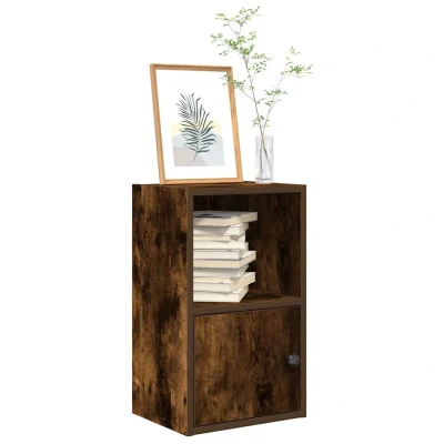 Afbeelding van vidaXL Boekenkast 31x24x52 cm bewerkt hout gerookt eikenkleurig