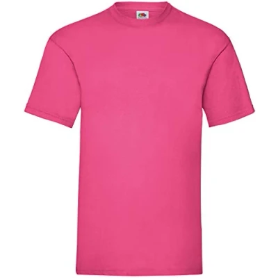 Afbeelding van Fruit of the Loom Valueweight T shirt met korte mouwen voor heren, Fuchsia, Large, L
