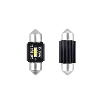 Afbeelding van Dome 31MM LED CANBUS 1860 1 SMD extra fel 12/24V 2 stuks