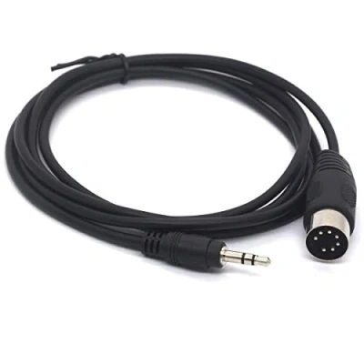 Afbeelding van OpenII 7 Pin Din Midi naar 3.5mm 1/8 Inch Stereo Kabel voor iPod iPhone MP3 Bang &amp; Olufsen, Naim, Quad Systemen (1 meter)