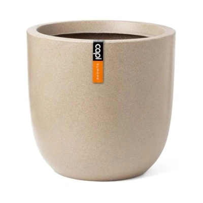 Afbeelding van Plantenbak Waste Smooth 43x41 cm terrazzo beige