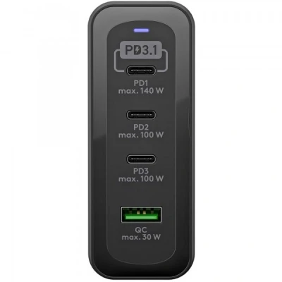 Afbeelding van USB C PD GaN Multiport Schnellladegerät max. 240 W, schwarz