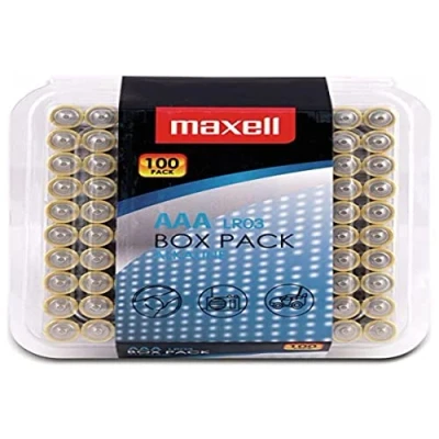 Afbeelding van Maxell 790410 Alkaline LR03 AAA Micro Box Pack (100 stuks)