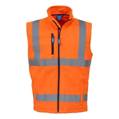 Afbeelding van Yoko Signalisatiegilet van softshell YHV006 Hi Vis Orange XL