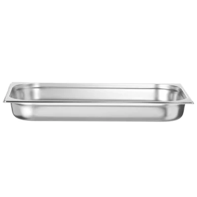 Afbeelding van HENDI Gastronorm container, temperatuurbestendig van 40 tot 300C, geschikt voor ovens, bain marie, koelkasten en vriezers, chafing dishes, 9L, GN 1/1, 530x325x(H)65mm, roestvast staal