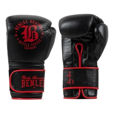 Afbeelding van Benlee Toxey Spar Leren Bokshandschoenen Zwart 16 oz