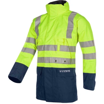 Afbeelding van Parka Winseler 3073 Geel Marine Vlamvertragend Maat L