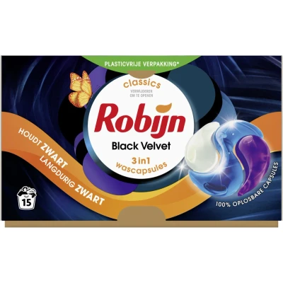 Afbeelding van Robijn Wascapsules 3 in1 Black Velvet 15 stuks