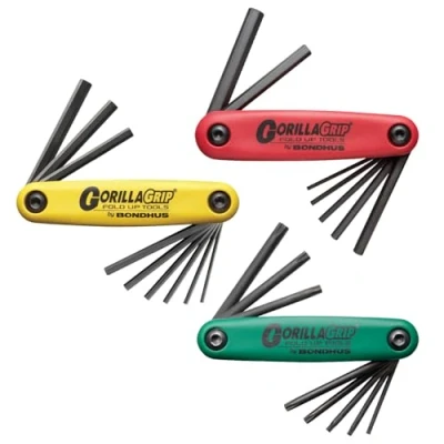 Afbeelding van Bondhus zeskant pennenset GorillaGrip in set van 3 2 8 mm, 5/64 1/4 &amp; T9 T40 12533