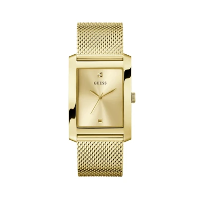 Afbeelding van Guess Clyde Horloge, Heren, Maat: One Size, Gold tone