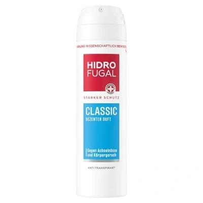 Afbeelding van Hidrofugal 09725 01000 30, Classic Spray ml sterke antitranspirant bescherming met discrete geur, deodorantspray voor betrouwbare zonder ethylalcohol, duurzame frisheid, 150