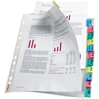 Afbeelding van SHOWTAS A4 11R + 12KL TAB ESSELTE /pk12