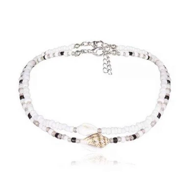 Afbeelding van Jomide Choker schelpjes Trendy 2 stuks Dames