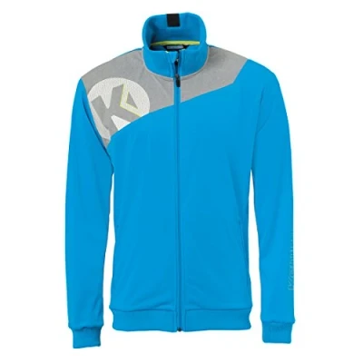 Afbeelding van Kempa Core 2.0 Poly Jacket Kind Kempablauw Donker Grijs Melange Maat 128