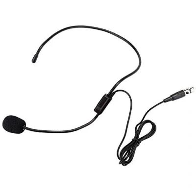 Afbeelding van Head wear headset met microfoon, mini XLR 3 pin TA3F connector Professionele draadloze microfoon