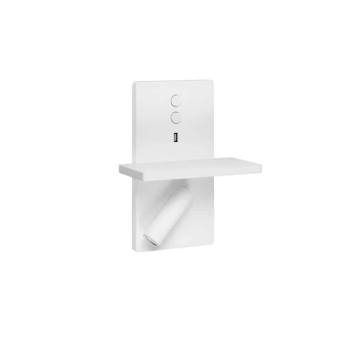 Afbeelding van LEDS C4 E Lamp LED wandlamp met spot, wit