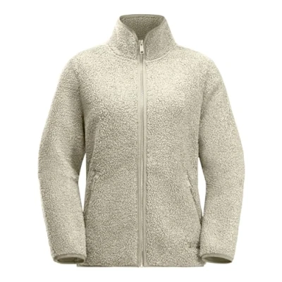 Afbeelding van Jack Wolfskin Dames High Curl Jacket W Fleece, Panna Cotta, L