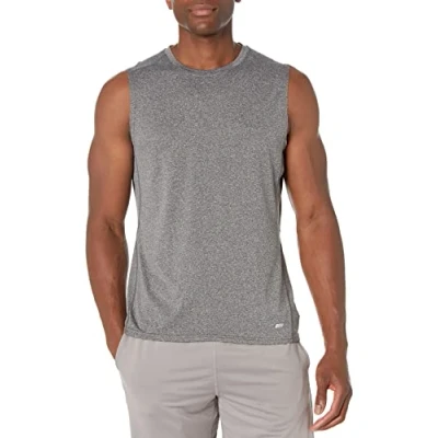 Afbeelding van Amazon Essentials Men&#039;s Tech Stretch Muscle shirt, Zwart, XXL