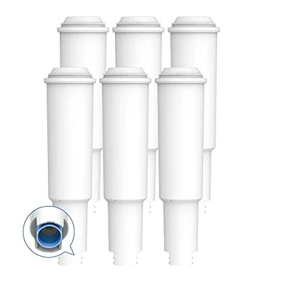 Afbeelding van AQUACREST White TÜV SÜD Certified Coffee Machine Water Filter, Compatible with Jura Clearyl White, 64553, 7520, 60209, 68739 Including Various Models of Capresso, Impressa, 6 Pack