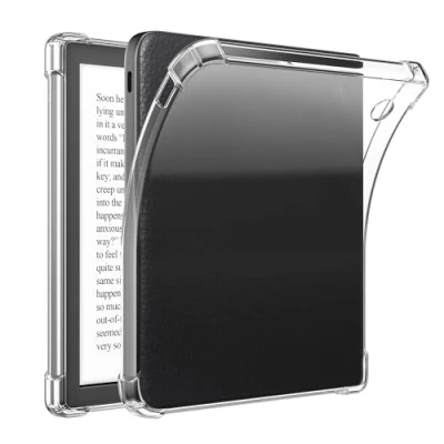 Afbeelding van kwmobile ereader case geschikt voor Kobo Libra Colour hoesje e reader cover TPU beschermhoes In transparant