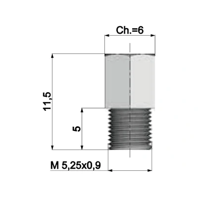 Afbeelding van Polini Mikuni main nozzle gr. 25
