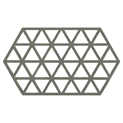 Afbeelding van Zone Denmark Pannenonderzetter Triangles Olive Green 24 x 14 cm