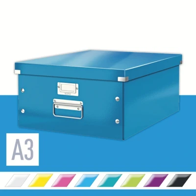 Afbeelding van Opbergbox Leitz WOW Click &amp; Store 369x200x482mm blauw