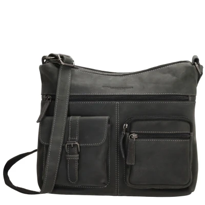 Afbeelding van Hide &amp; Stitches Idaho Crossbody Schoudertas 100% Leder