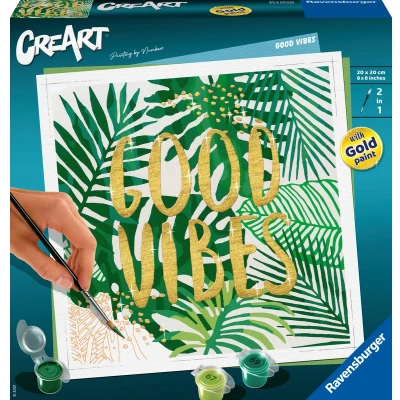 Afbeelding van Ravensburger CreArt Schilderen op Nummer Good Vibes