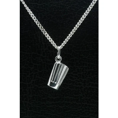 Afbeelding van Zilveren Koksmuts ketting hanger