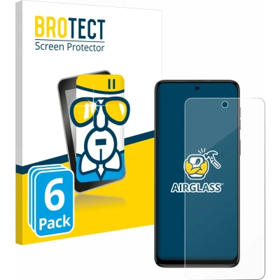 Afbeelding van BROTECT Screenprotector voor Motorola Moto G54 / G55 Folie Beschermfolie Beschermglas transparant (6 Stuks)