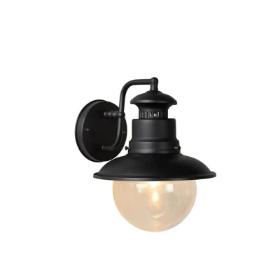 Afbeelding van Lucide FIGO Wandlamp Buiten Ø 21,3 cm 1xE27 IP44 Zwart