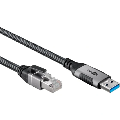 Afbeelding van Ethernetkabel USB A naar RJ45 Goobay