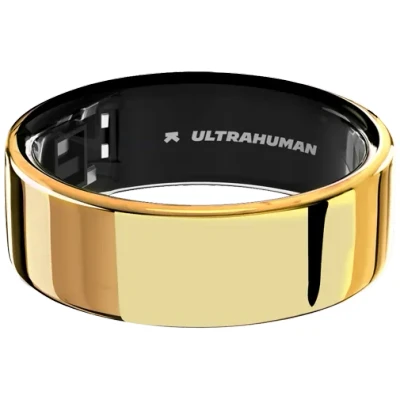Afbeelding van Ultrahuman Ring Air Gold Ringmaat 14 Smart Slaap Tracking Hartslag &amp; Temperatuur Monitoring, Volg Slaap, Beweging Herstel