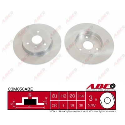 Afbeelding van ABE Remschijven C3M050ABE