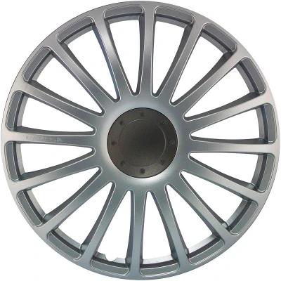 Afbeelding van J Tec 4 Delige Wieldoppenset Grand Prix 14 inch zilver