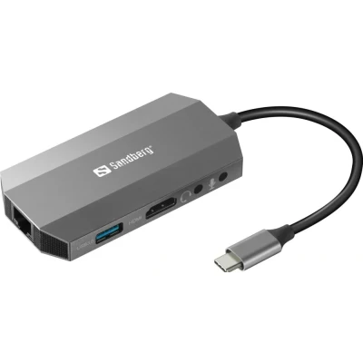 Afbeelding van Sandberg USB C 6 in1 Travel Dock