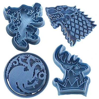 Afbeelding van Cuticuter Game of Thrones Pack uitsteekvorm, blauw, 16 x 14 1,5 cm, 4 stuks