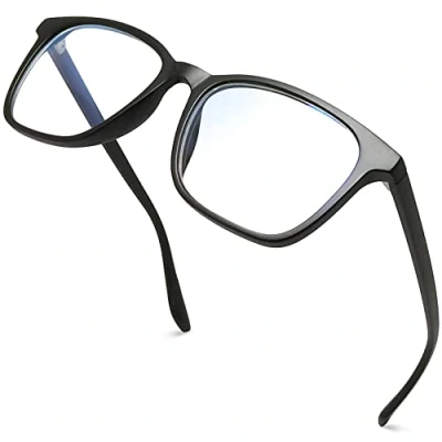 Afbeelding van Joopin Blauw Licht Blokkerende Bril, Anti Computer Gaming Scherm Brillen voor Dames Heren, Lichtgewicht Transparant Zonnebril (Zwart)