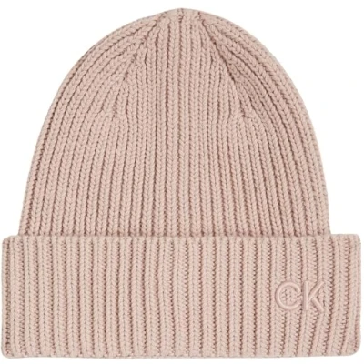 Afbeelding van Calvin Klein Embroidery Beanie Muts, Dames, Maat: One Size, Shadow gray