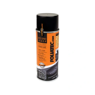 Afbeelding van Foliatec Seat &amp; Leather Color Spray glanzend zwart 1x400ml