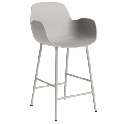 Afbeelding van Normann Copenhagen Form Armchair Barkruk 75cm Warm Grijs