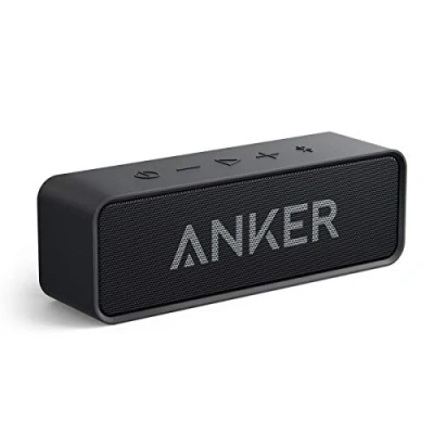 Afbeelding van Anker SoundCore Compacte Bluetooth 4.2 luidspreker, 24 uur afspelen, intensieve bas, geïntegreerde microfoon, compatibel met iPhone, iPad, Samsung, Nexus, HTC en meer (zwart)