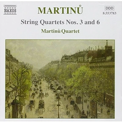 Afbeelding van Martinu Quartet String Quartets Nos 3 &amp; 6 (CD)