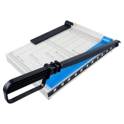 Afbeelding van Papiersnijder A4, papiersnijmachine papiersnijplank, handmatige snijmachine, A4 hefboomsnijder, papiersnijder, 16 vellen snijvermogen, voor kaartstok, karton, kunsthandwerk, karton