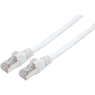 Afbeelding van Intellinet 741415 RJ45 Netwerkkabel, patchkabel CAT 6a (losse kabel 7) S/FTP 10.00 m Wit Halogeenvrij 1 stuk(s)